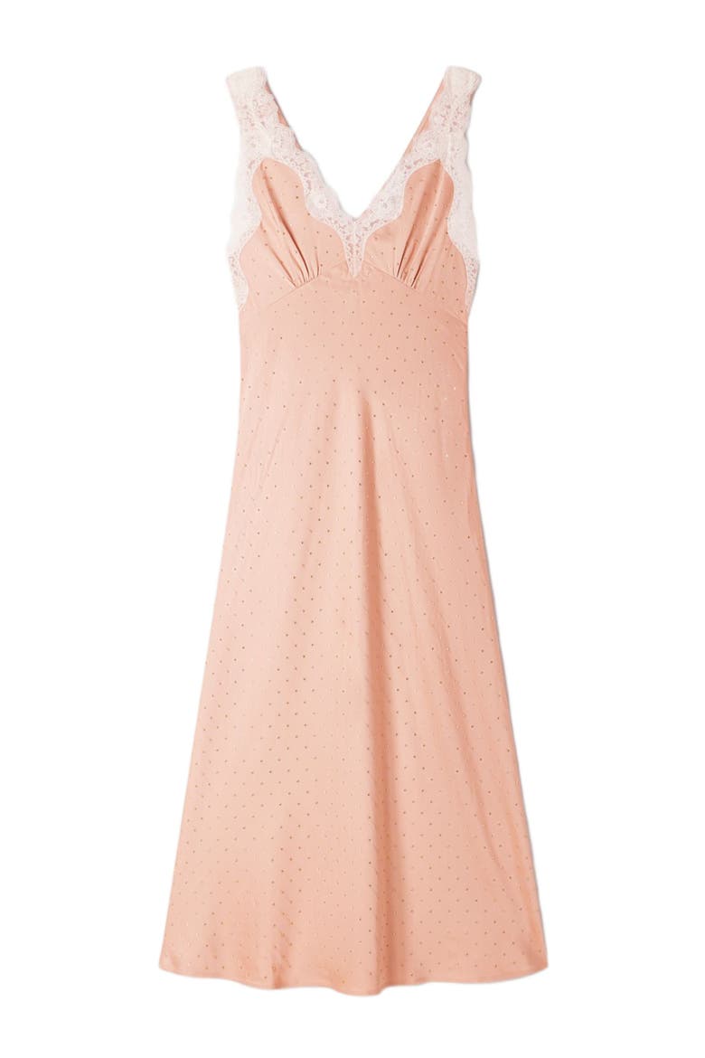 Rhinestone lingerie-style dress, Alternate, color, Nude