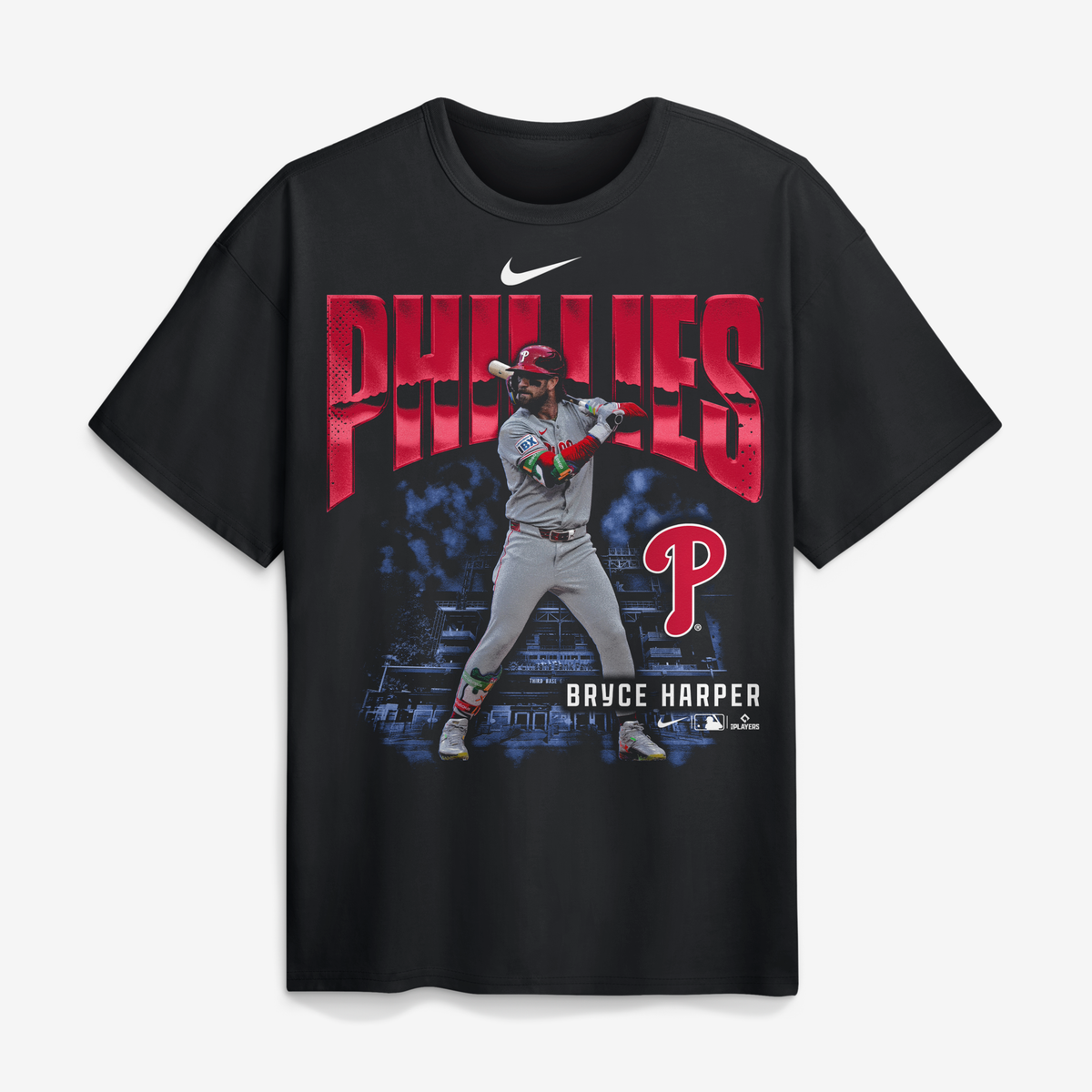 Nike Men's Nike Bryce Harper Black Philadelphia Phillies Enlarged ...