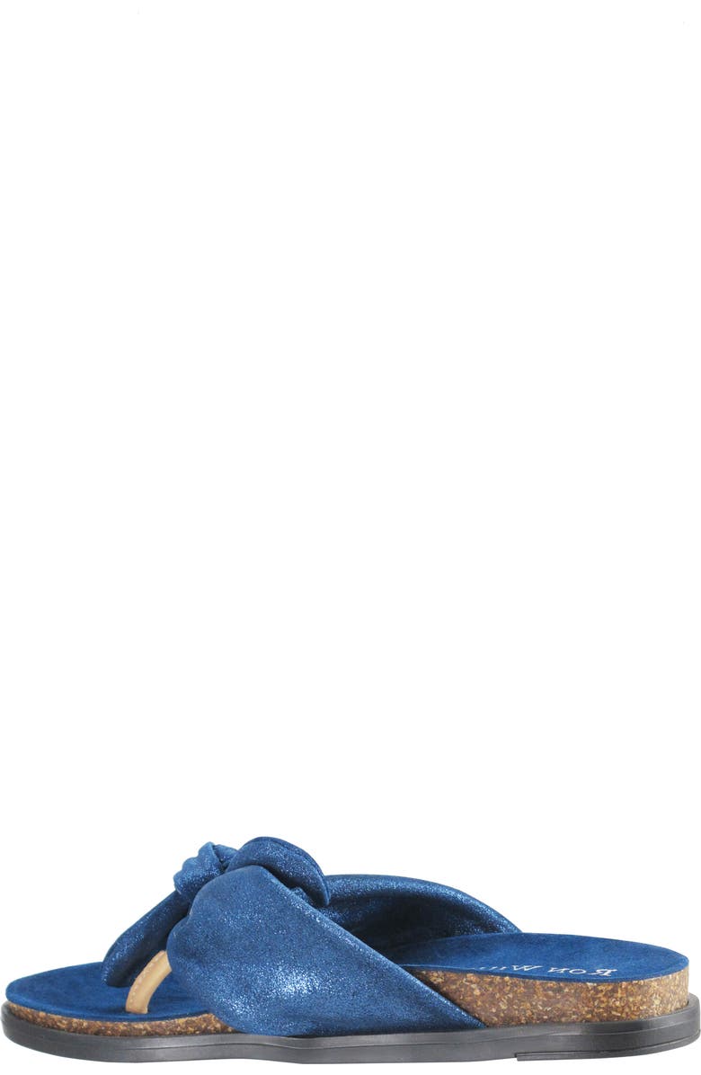 Ron White Gayla Metallic Leather Flip Flop, Alternate, color,