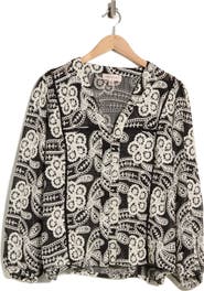 PHILOSOPHY CASHMERE Eyelet Buttoned Top