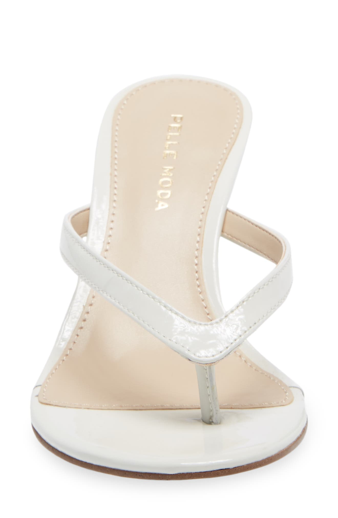 Pelle Moda Slide Sandal, Alternate, color, White Patent