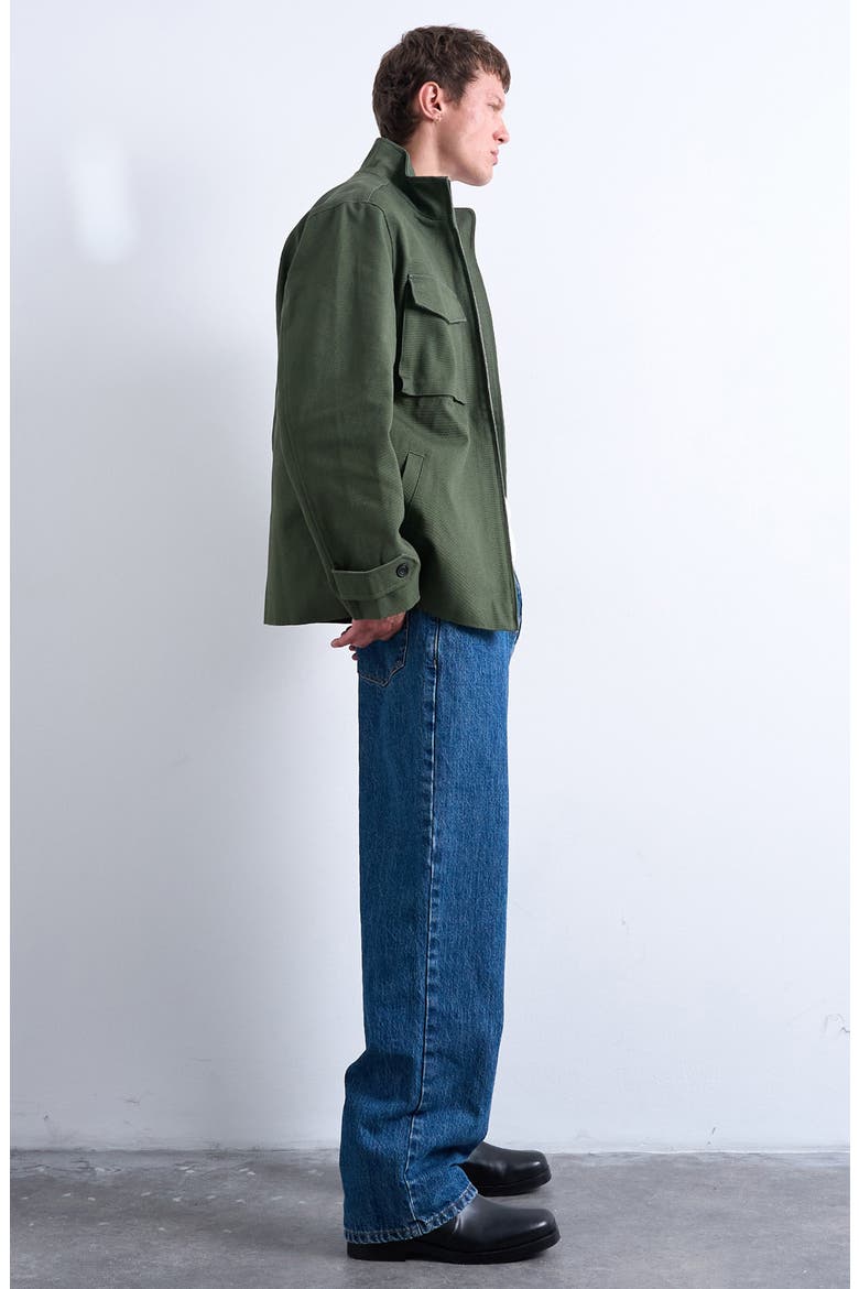 Double Pocket Cotton Canvas Jacket, Alternate, color, LIGHT GREEN