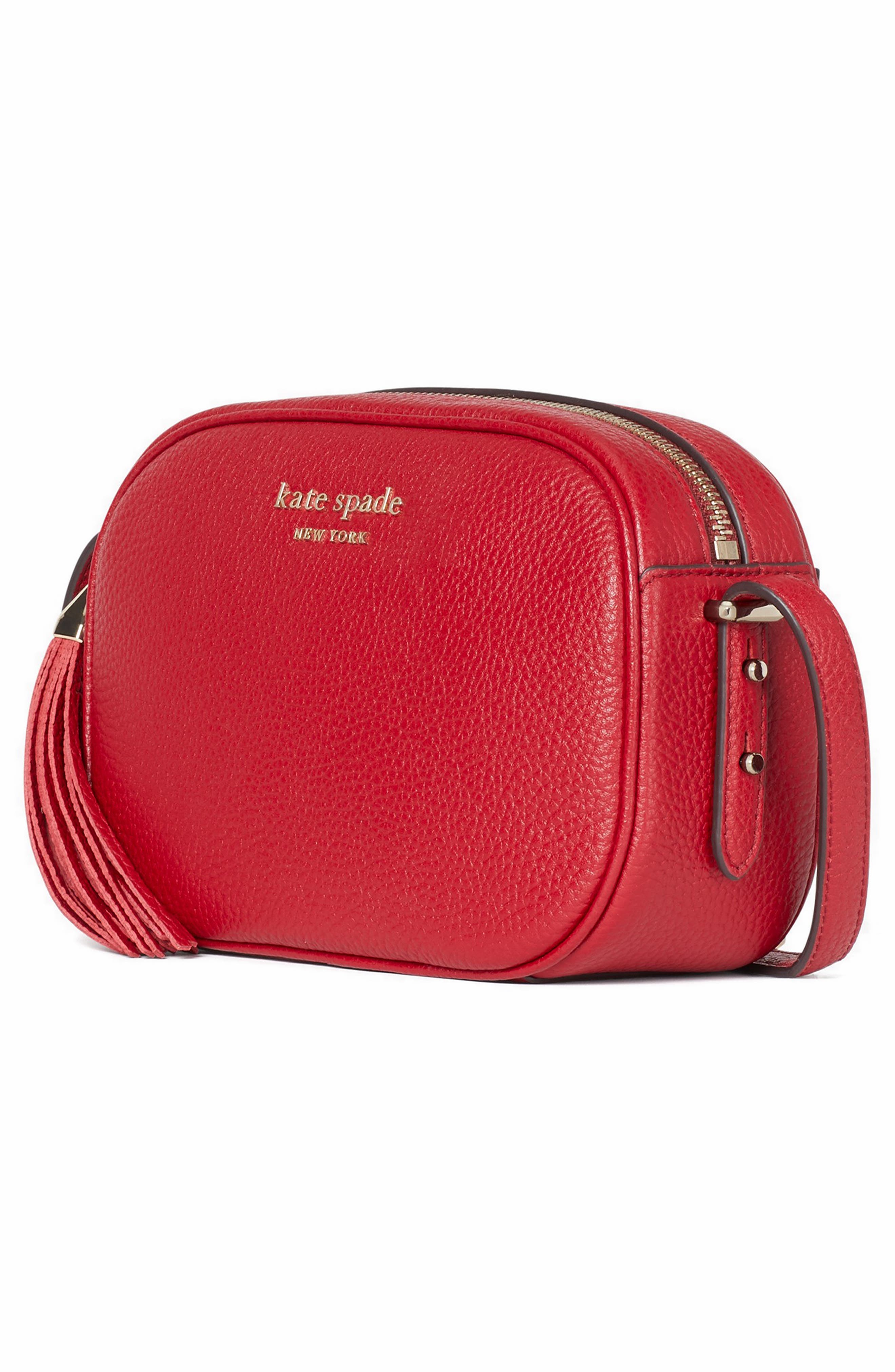 annabel medium camera bag, Alternate, color, RED CURRANT