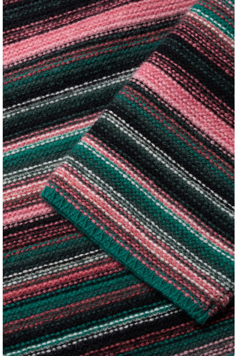 Fruity II Stripe Merino Wool Blend Sweater, Alternate, color, KNIT RIPPLE MARKS SQUASH MULTI
