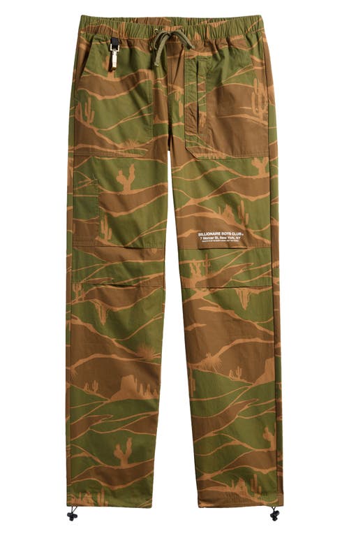 Billionaire Boys Club Craters Desert Print Drawstring Pants In Capulet Olive