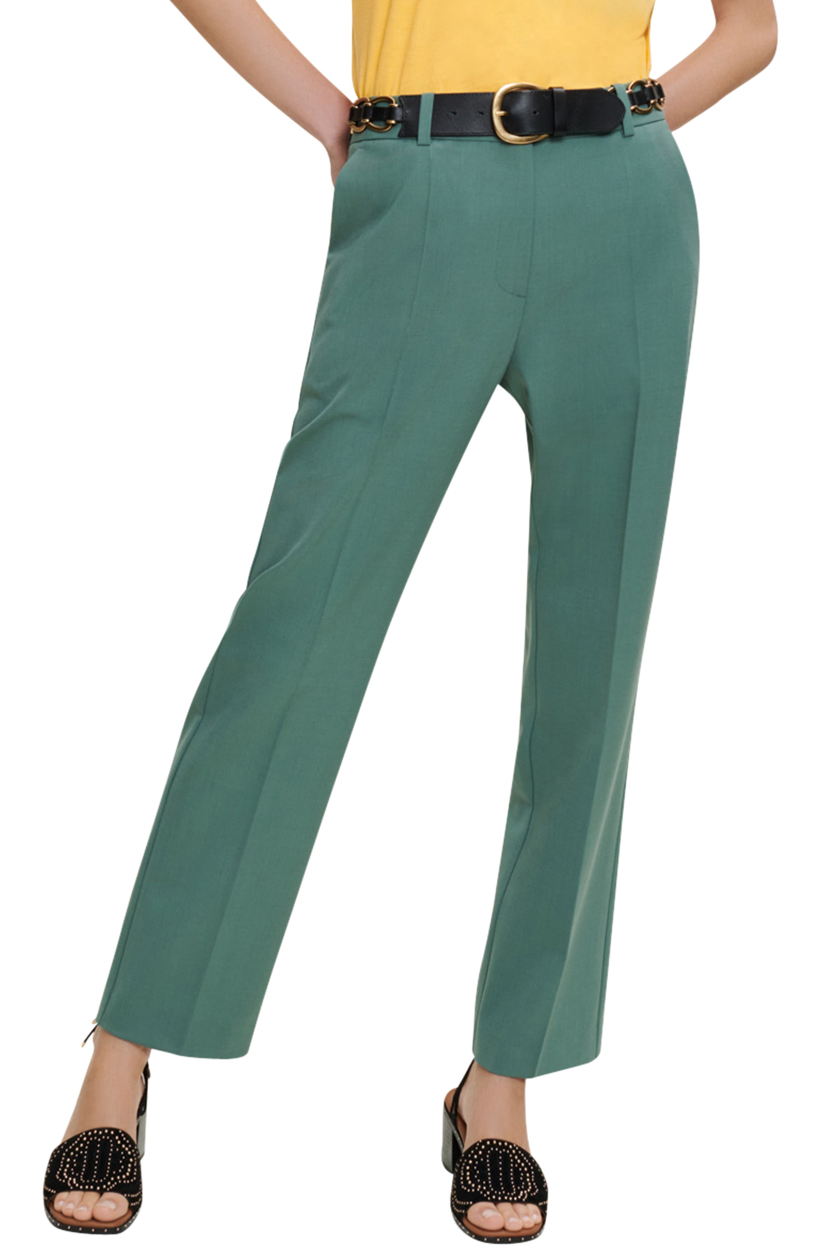 maje Pillette Belted Pleat Front Pants