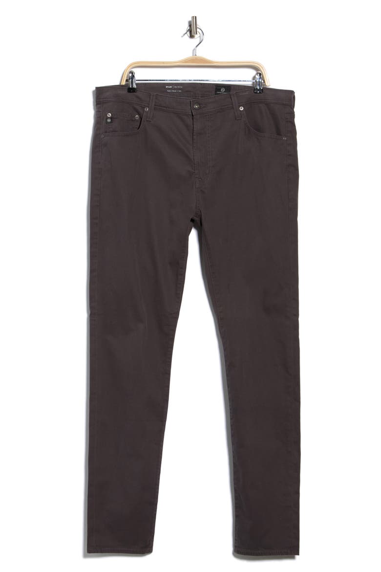 Dylan Slim Fit Stretch Sateen Pants, Alternate, color, IRON STONE