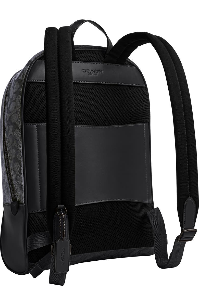 COACH Theo Logo Jacquard Backpack, Alternate, color,