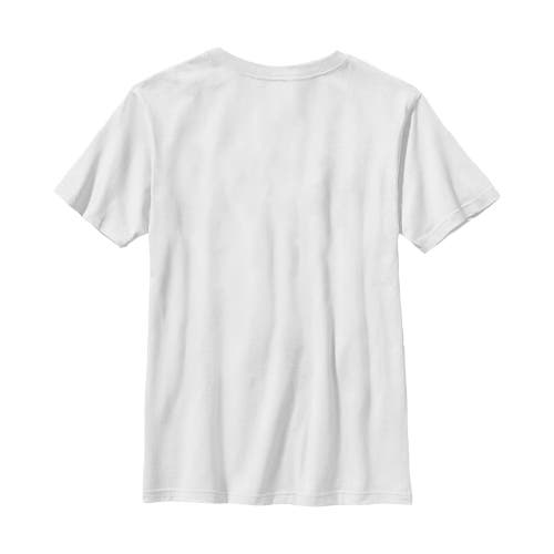 Mickey & Friends Boy's  Checkered Sunshine And Good Vibes  Graphic T-shirt In White
