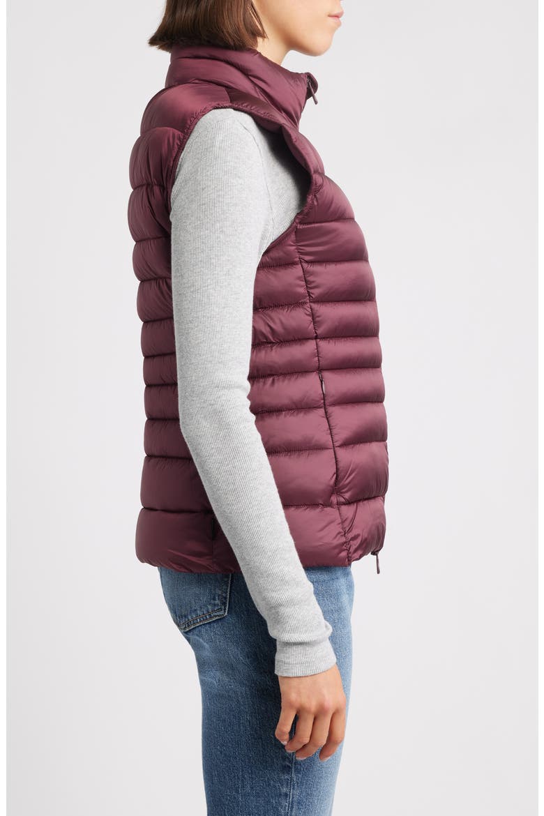 Lynn Quilted Puffer Vest, Alternate, color, WINE RED