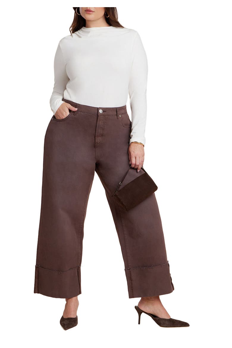 Cuff Jean, Main, color, BROWN