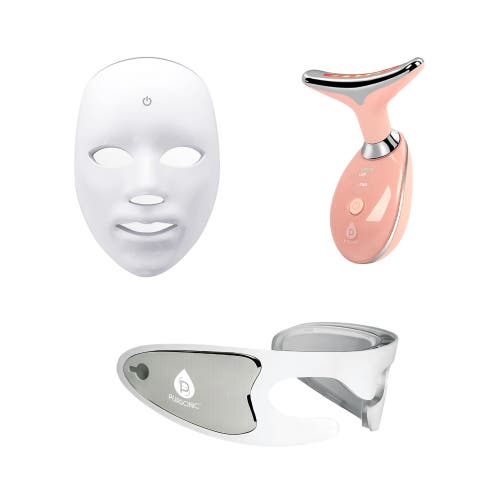 PURSONIC Ultimate LED Rejuvenation Set Face Mask, Eye Mask & 7-in-1 Light Therapy Device