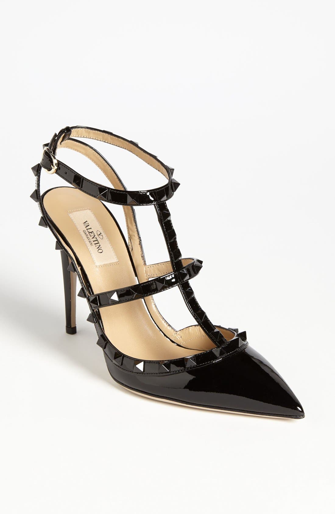 'Punkouture Rockstud' Pump, Main, color, BLACK