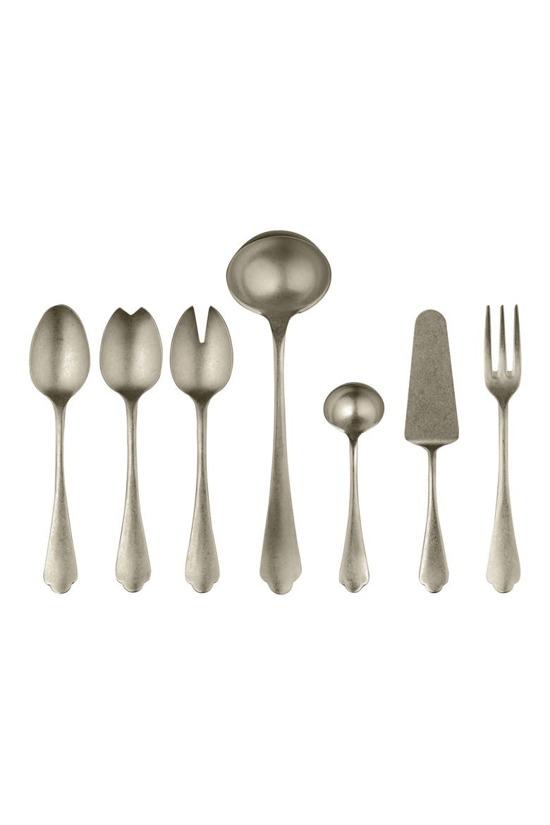 Dolce Vita Pewter 7-Piece Place Serving Set, Main, color, CHAMPAGNE