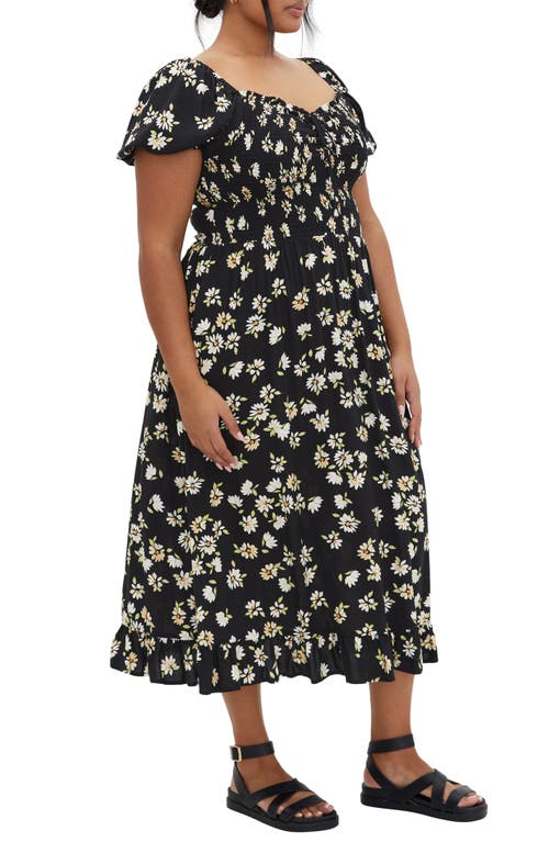 Shop City Chic Emie Print Midi Dress In Daisy