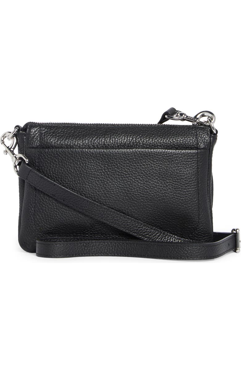 AIMEE Madrid Leather Crossbody Bag, Alternate, color, Black/Black