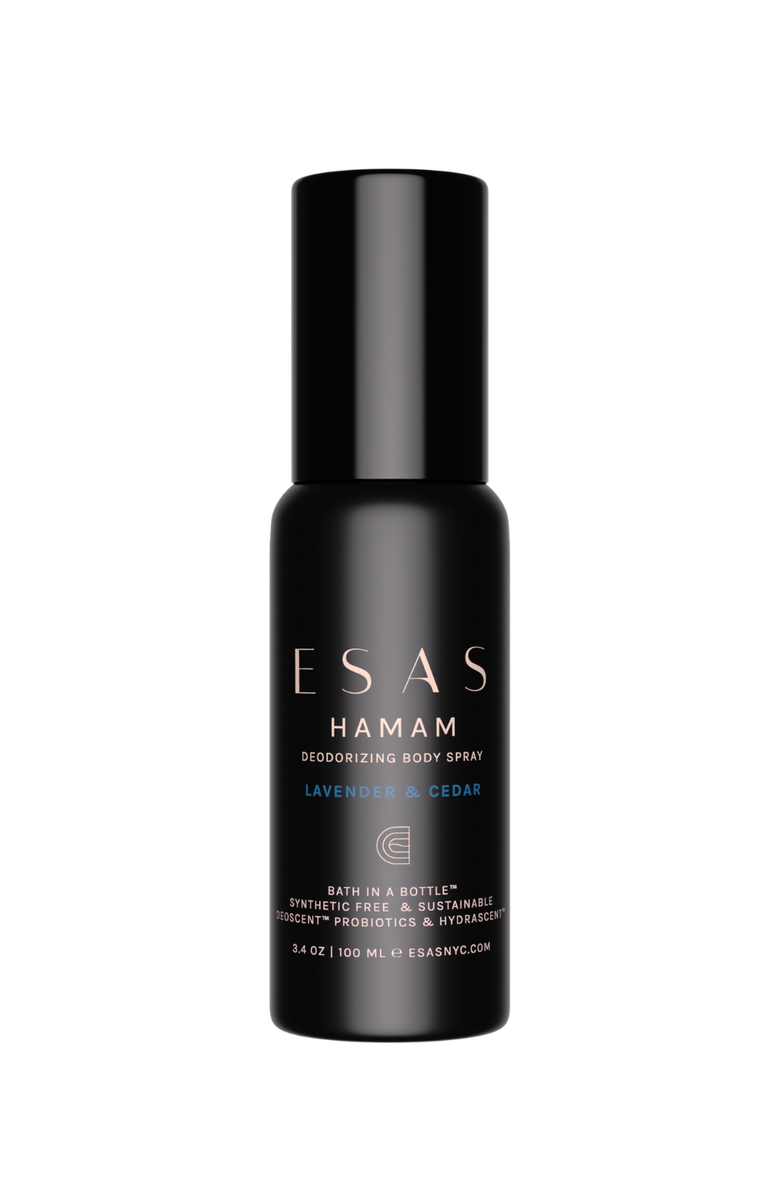 Esas NYC Lavender & Cedar Hamam Organic Deo Body Spray - Earthy Lavender & Clean Woods, Main, color, 3.4 Oz