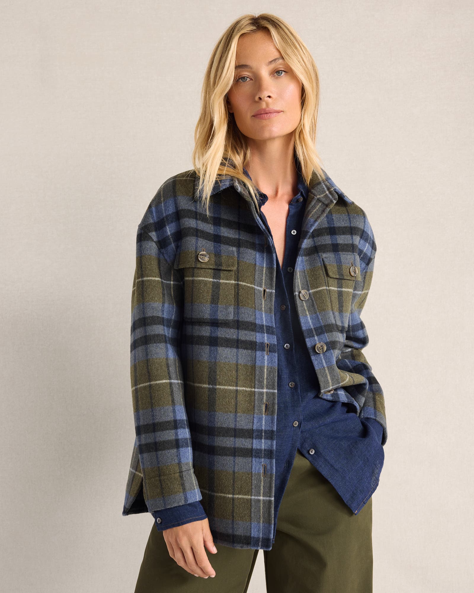 Haven Well Within Wool Blend Plaid Shacket (Women) | Nordstrom