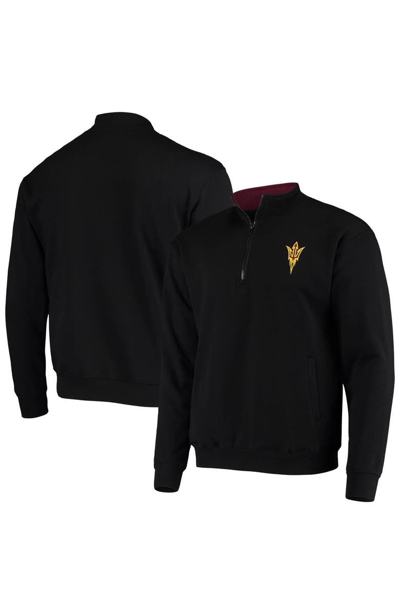 COLOSSEUM Men's Colosseum Black Arizona State Sun Devils Tortugas Logo Quarter-Zip Jacket, Main, color, Black