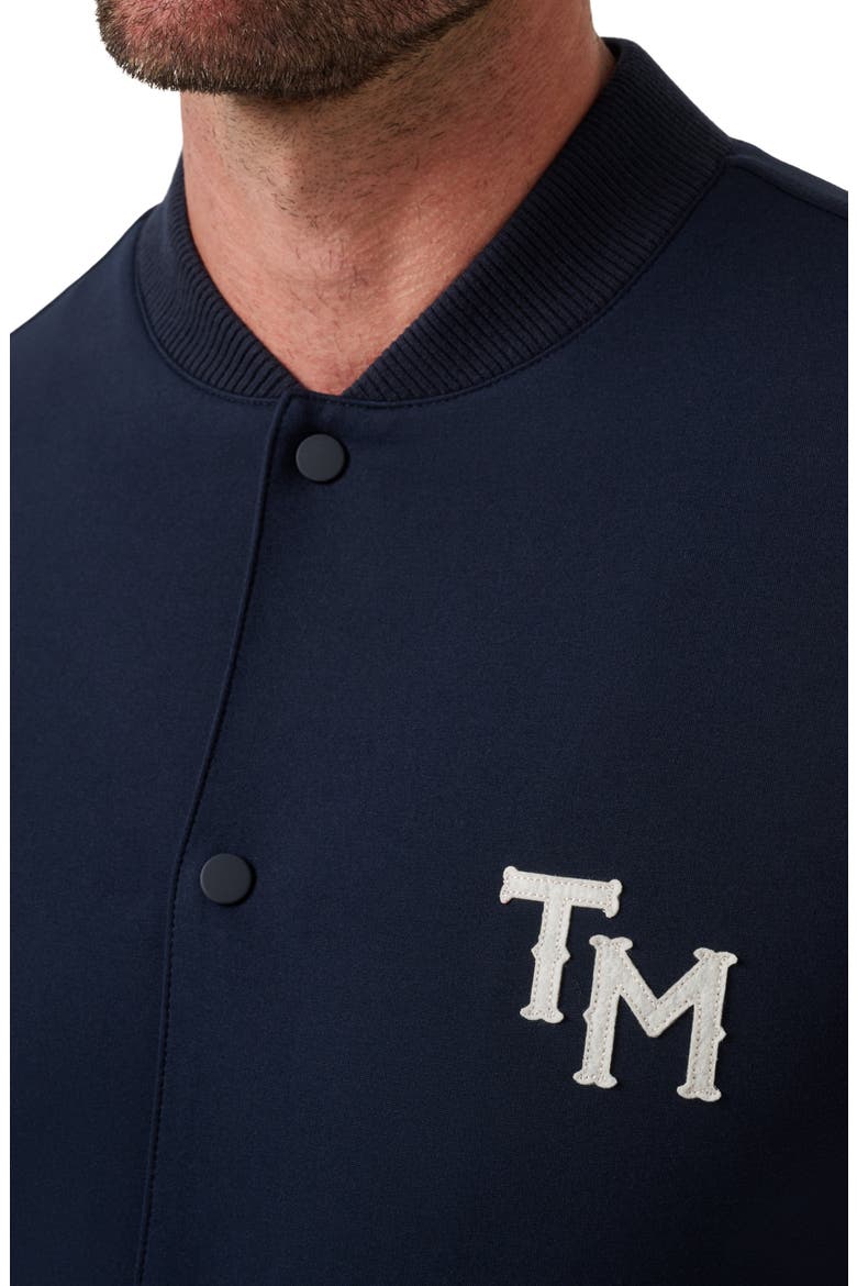 Varsity Club Bomber Jacket, Alternate, color, TOTAL ECLIPSE
