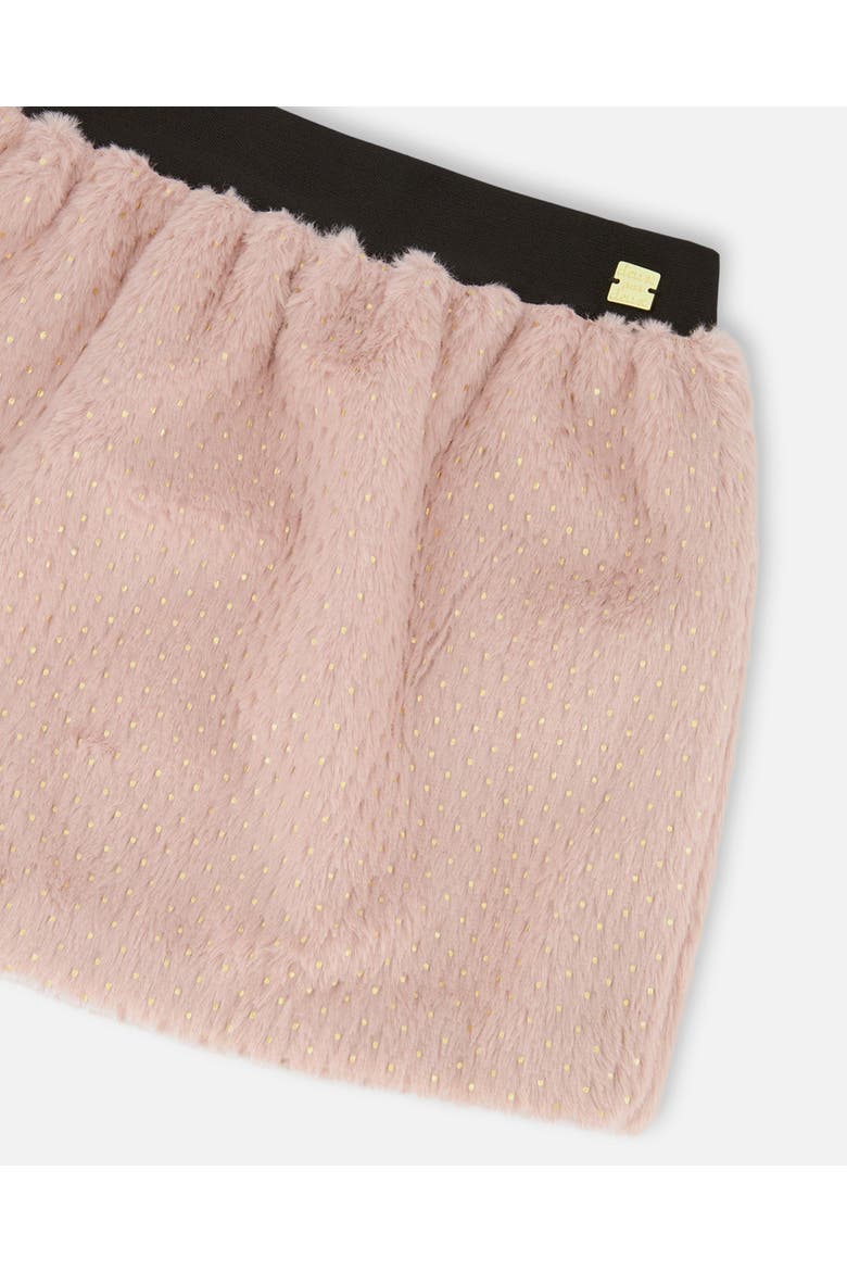 Fake Fur Skirt, Alternate, color, Dusty Pink