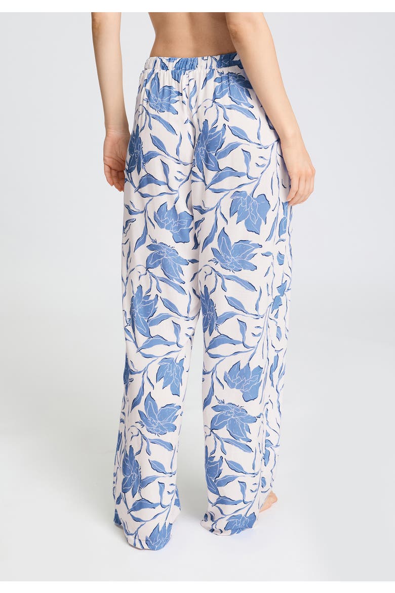 Sleep And Lounge Soft Woven Pants, Alternate, color, Graceful Forms