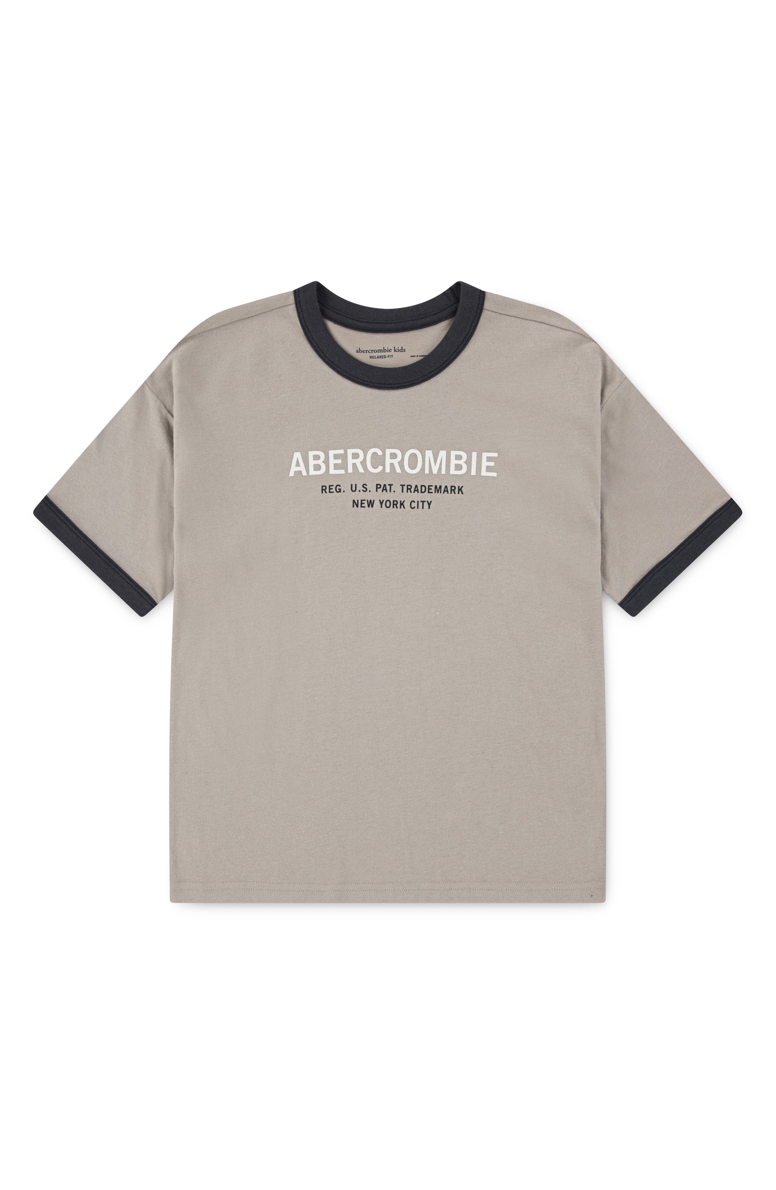 abercrombie kids Kids' Ringer Logo Graphic T-Shirt