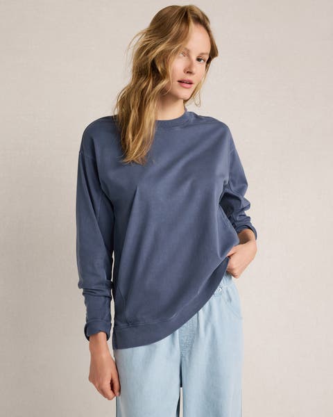 Garment-Dyed Organic Cotton Jersey Pullover