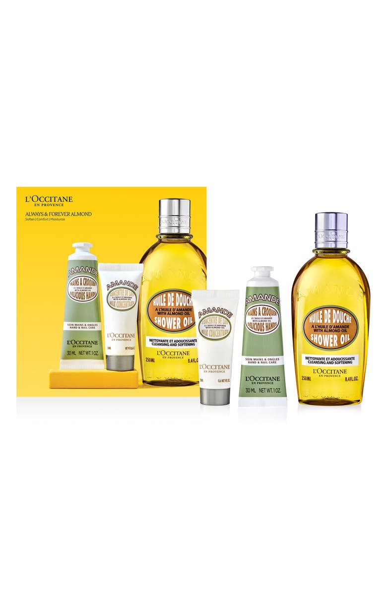 L'Occitane Always & Forever Almond Gift Set (Limited Edition) (Nordstrom Exclusive) $48 Value, Main, color, 