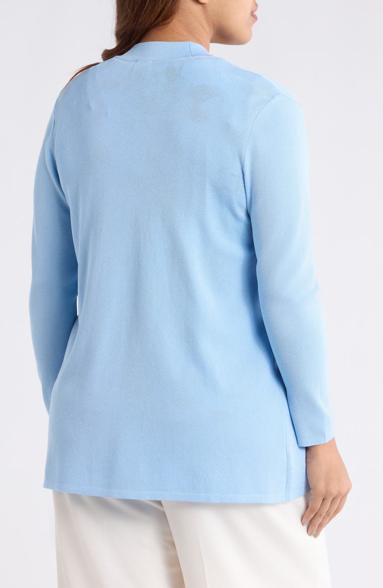 Anne Klein Malibu Open Front Cardigan, Alternate, color, Lakeshore