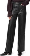 PAIGE Sasha Wide Leg Faux Leather Pants