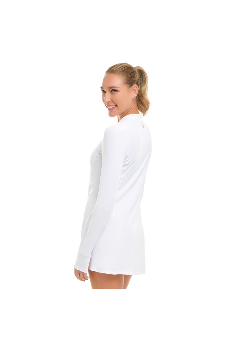 Women's Long Sleeve Sun and UV Protection Active Dress, Alternate, color, White