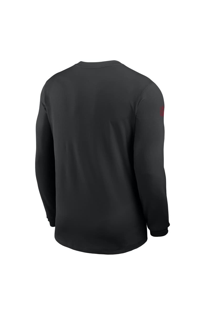 Nike Men's Nike Black San Francisco 49ers Sideline Coach UV Performance Long Sleeve T-Shirt, Alternate, color, Black