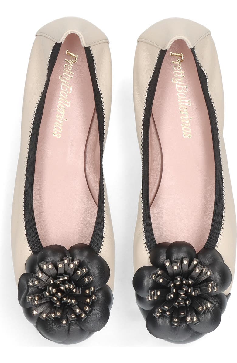 Pretty Ballerinas Flower ballet flat, Alternate, color, Ivory