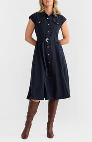 Brave+True Mayfair Midi Shirt Dress