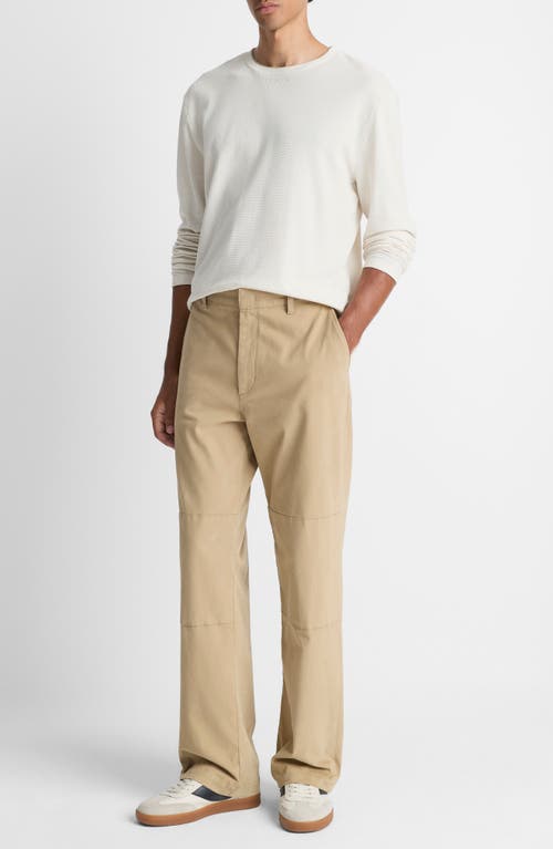 Vince Peached Cotton Blend Henry Regular Fit Pants In Neutral