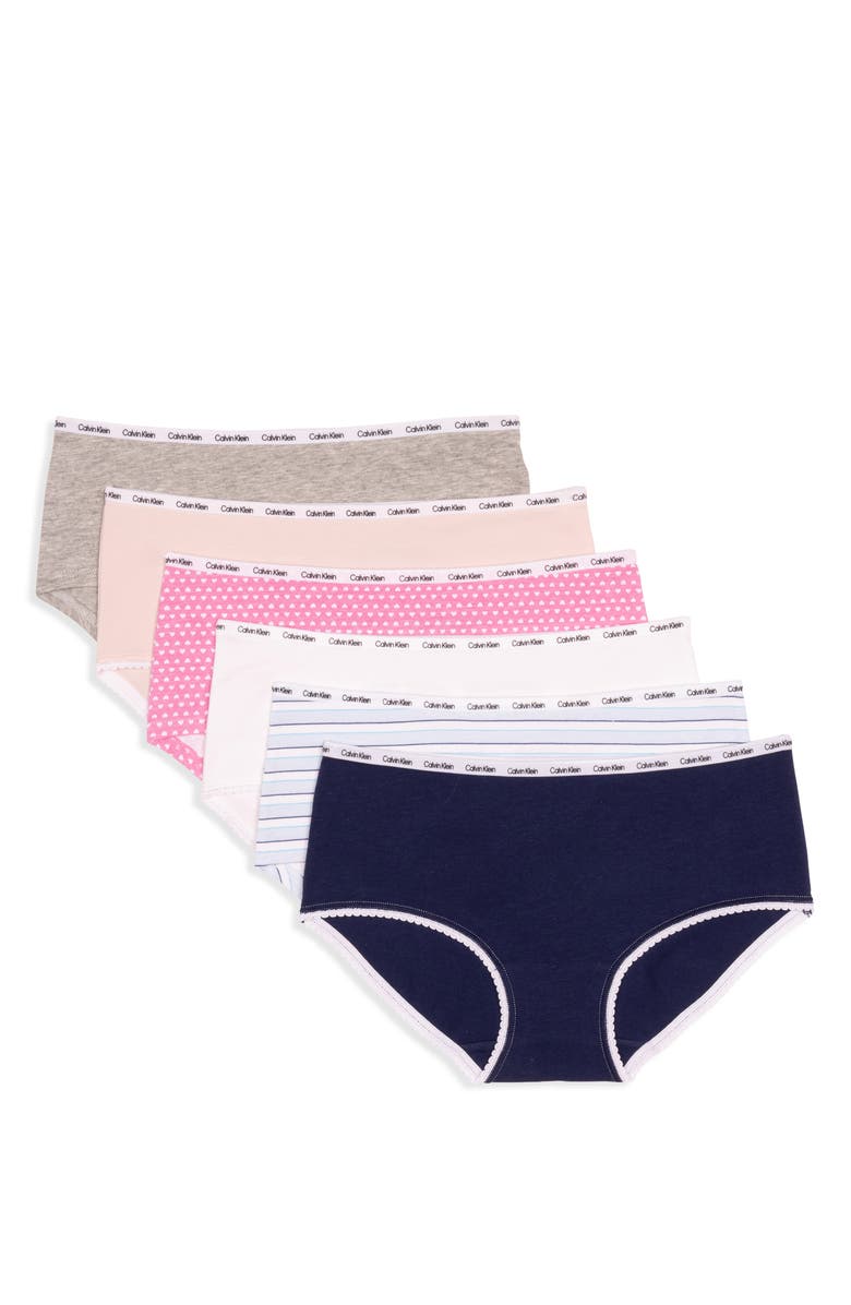 Calvin Klein Kids' 6-Pack Hipster Briefs, Main, color, Ck Stripes Pk