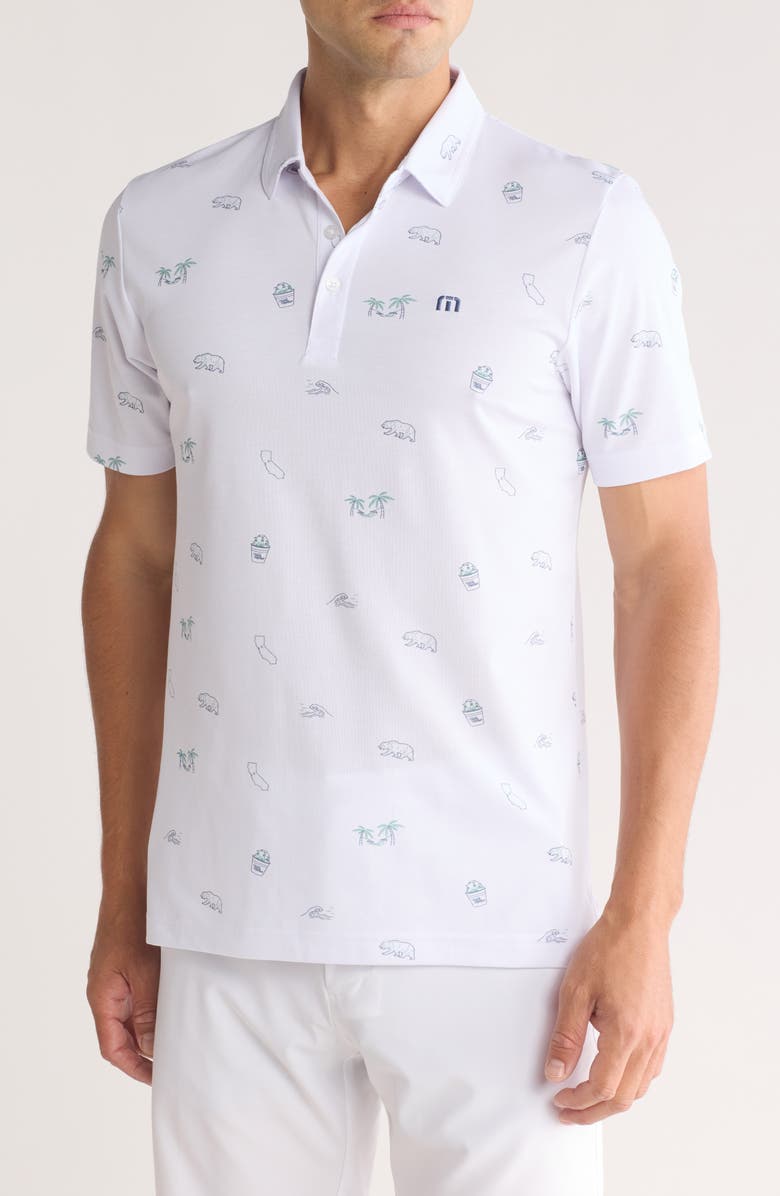 TravisMathew Pacific Shores Polo, Main, color, White