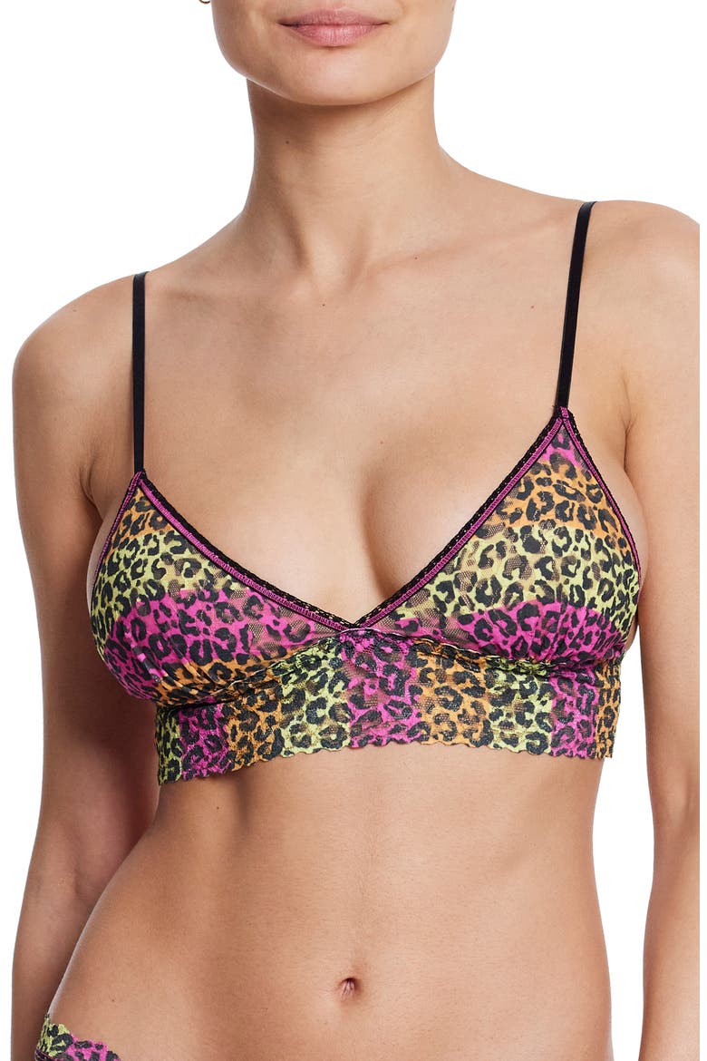 Padded Lace Bralette, Main, color, ITS ELECTRIC