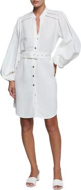 L'AGENCE Kiersten Belted Long Sleeve Dress