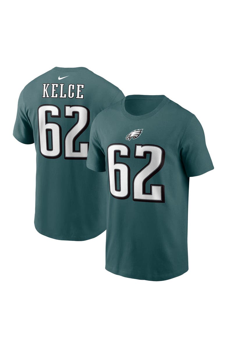 Nike Men's Nike Jason Kelce Midnight Green Philadelphia Eagles Player Name & Number T-Shirt, Main, color, 