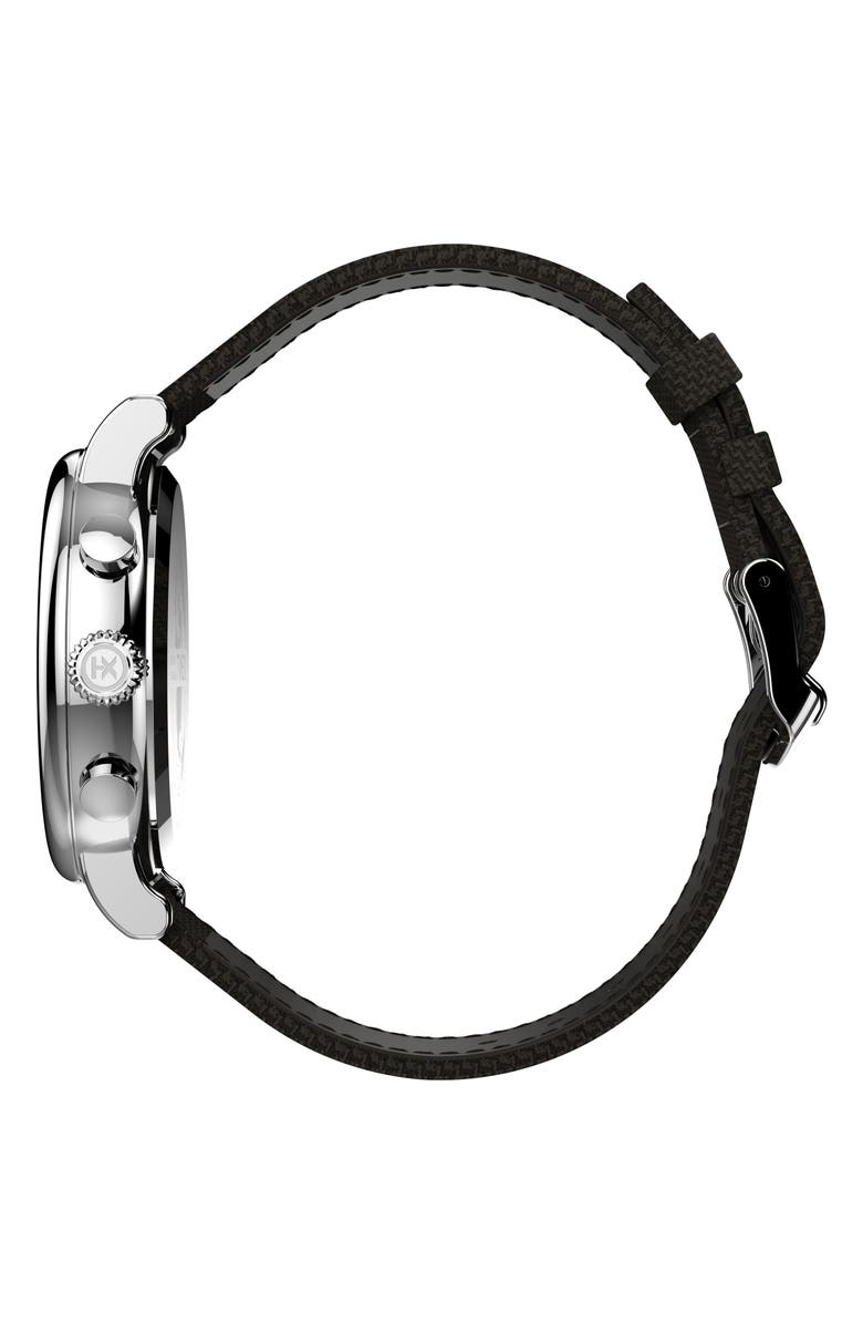 Timex<sup>®</sup> Standard Chronograph Leather Strap Watch, 41mm, Alternate, color, 