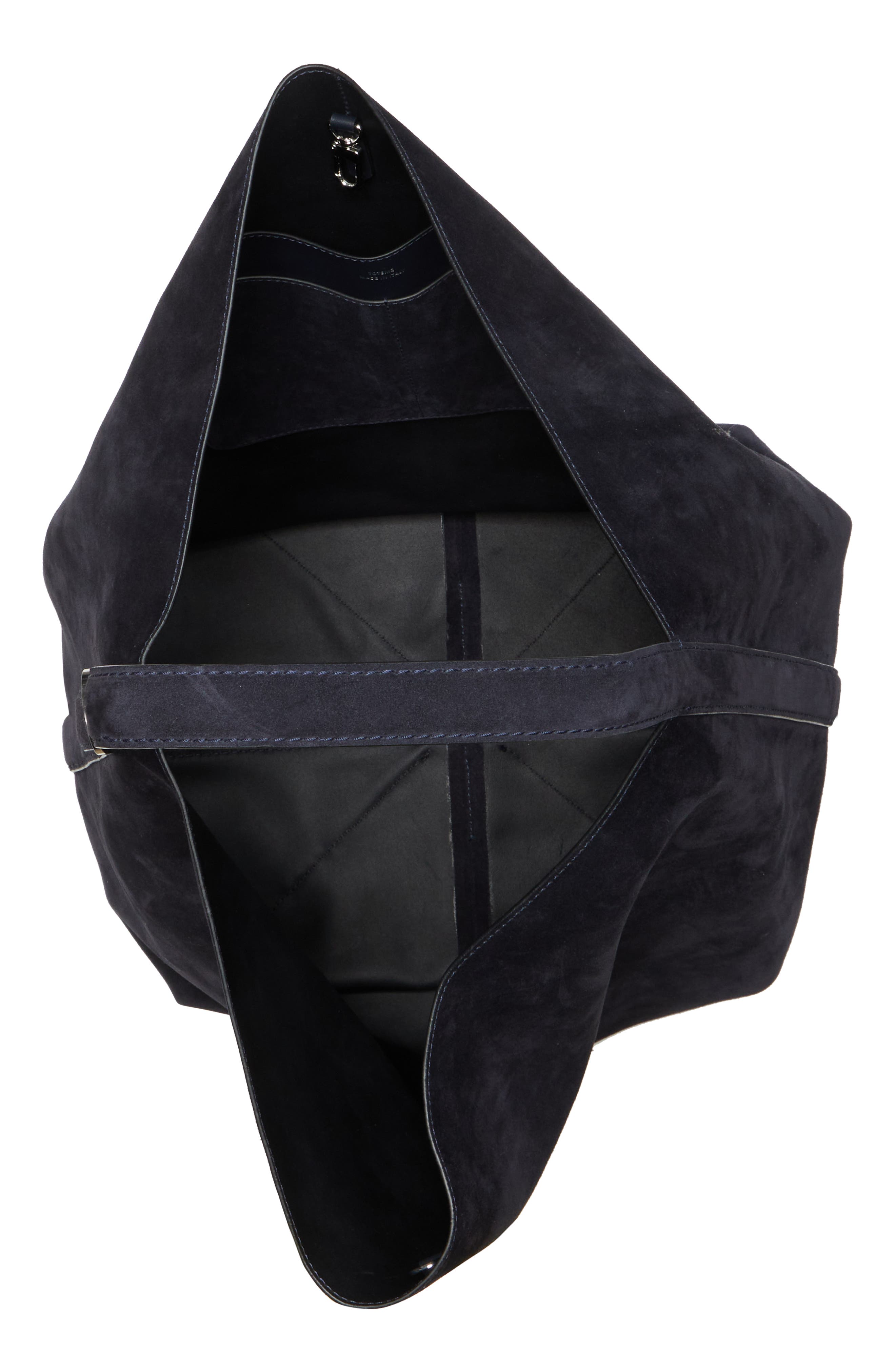 Suede Hobo Bag (Nordstrom Exclusive), Alternate, color, NAVY