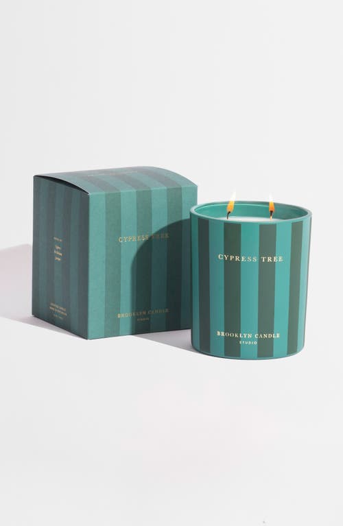 Brooklyn Candle Studio Cypress Tree Holiday Candle In Green