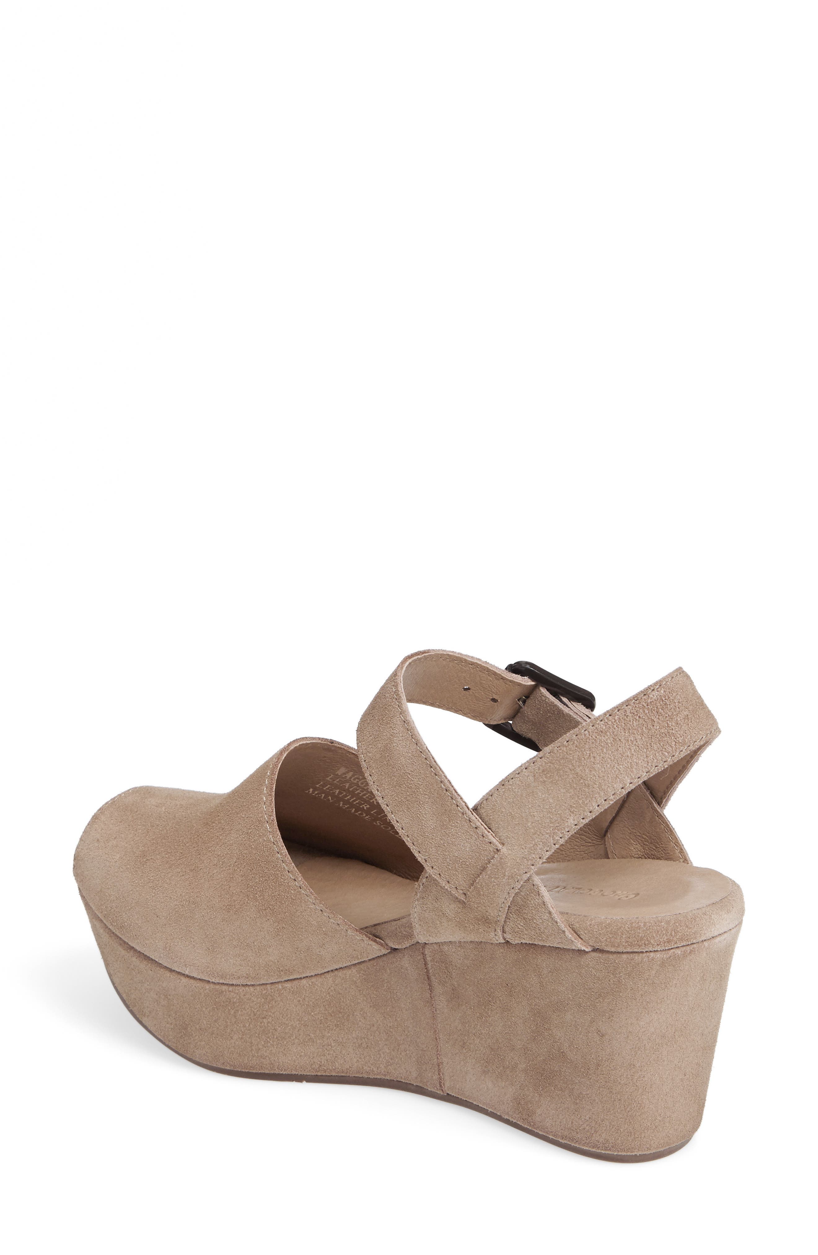 Wagga Platform Wedge Sandal, Alternate, color, TAUPE SUEDE