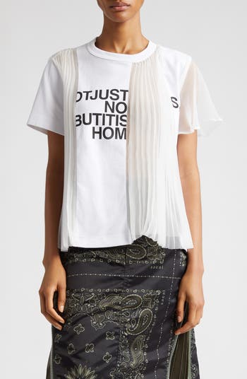 sacai Chino×Grosgrain Shirt サイズ3 Sacai Men's Gonz ONE LOVE Cotton Long Sleeve T-Shirt (Tops
