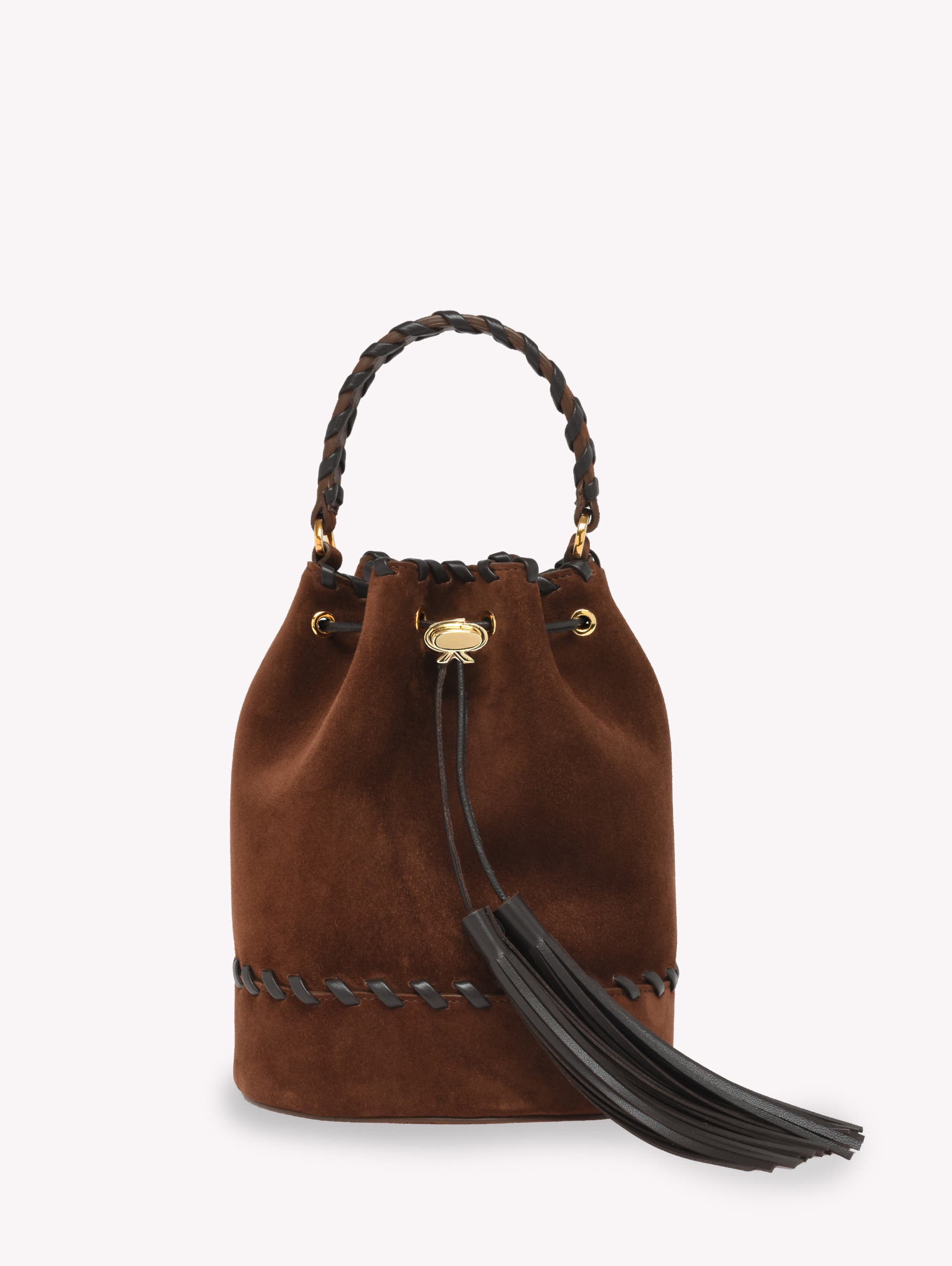Gianvito Rossi Sienna Zaira Crossbody Bag, Main, color, Brown Suede