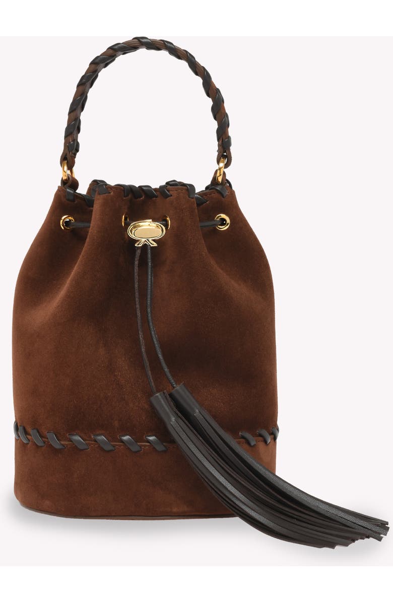 Gianvito Rossi Sienna Zaira Crossbody Bag, Main, color, Brown Suede