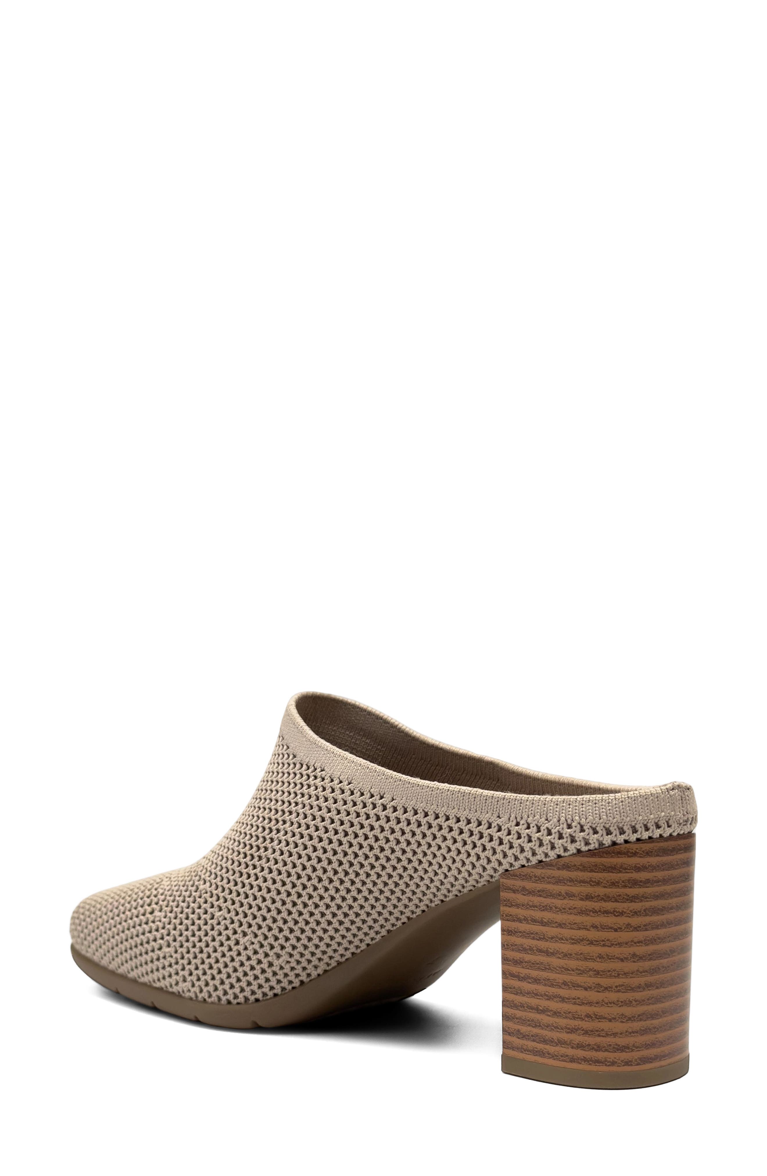 Maddy Knit Heeled Mule, Alternate, color, DUNE