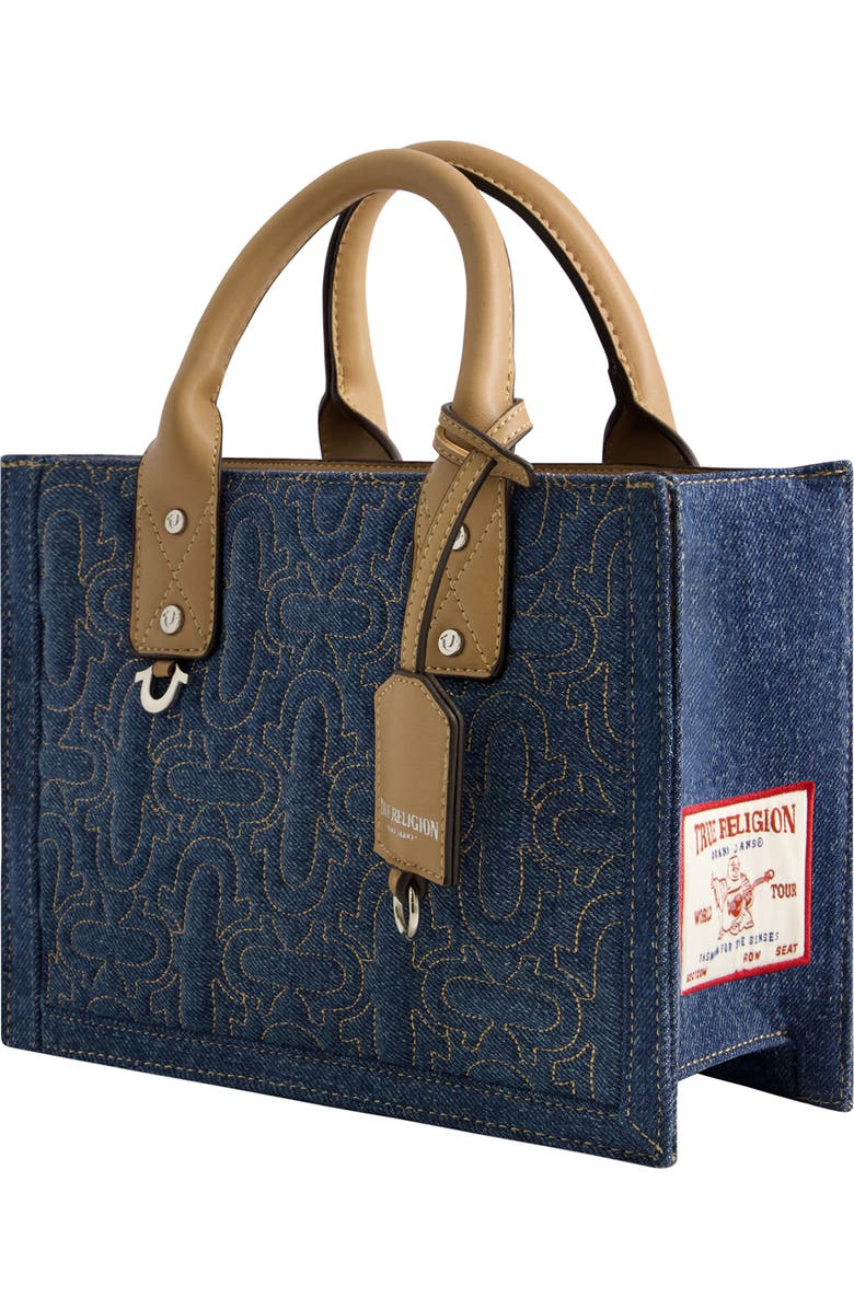 True Religion Quilted Horseshoe Tote Bag, Alternate, color,